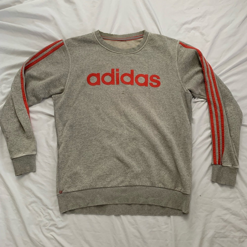Distressed Adidas Crewneck